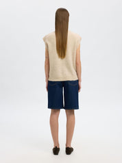 SELECTED LULU VEST BIRCH MELANGE