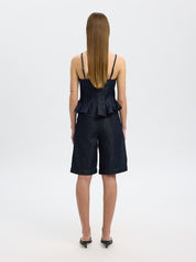 SELECTED VELDA STRAP DARK BLUE DENIM