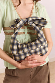 DAMSON MADDER ROO CHECK TIE BAG MULTI