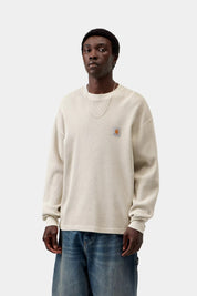 CARHARTT WIP  LS VISTA WAFFLE FLEUR DE SEL