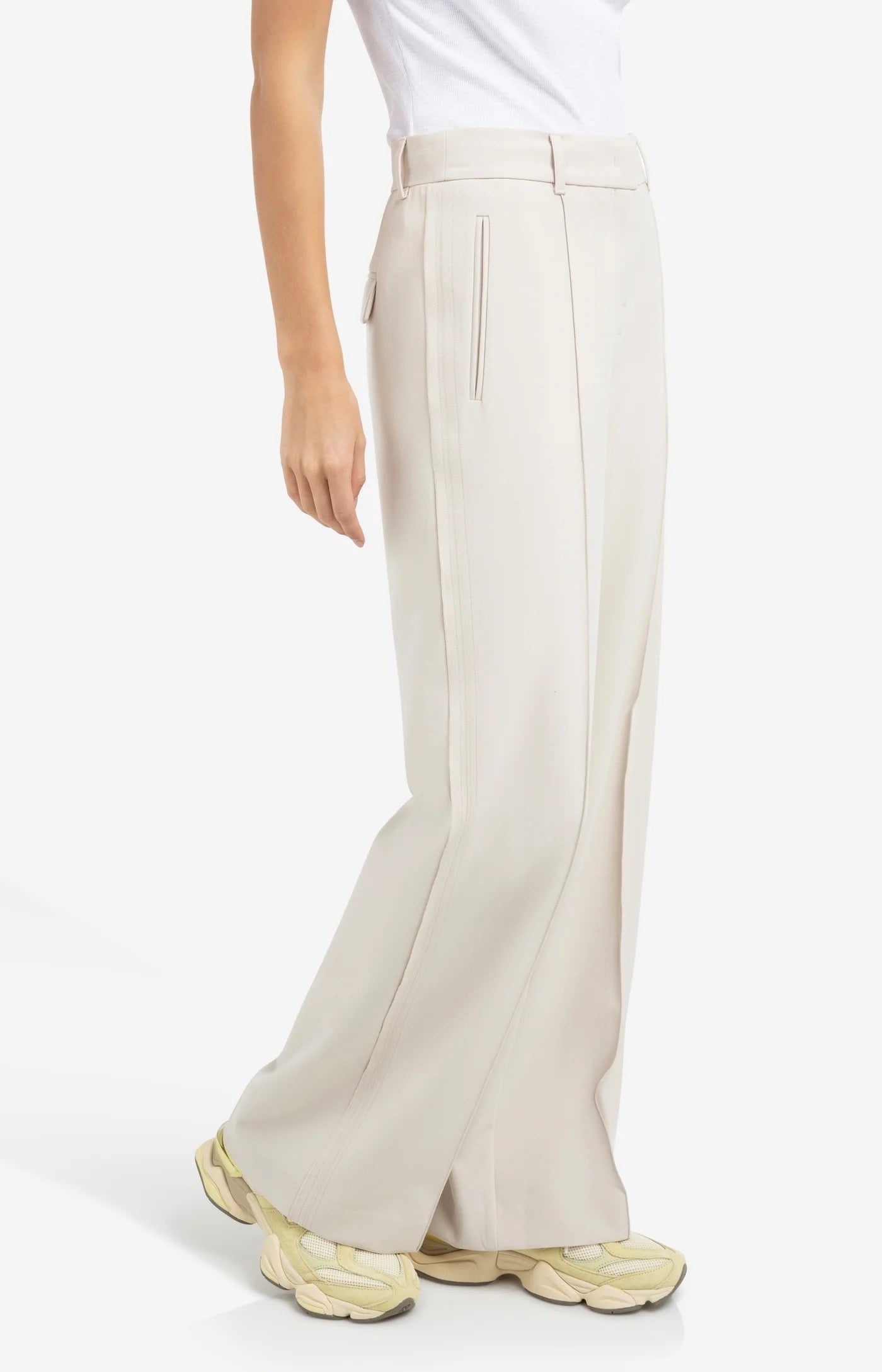 YAYA WIDE LEG KIT BEIGE PANT