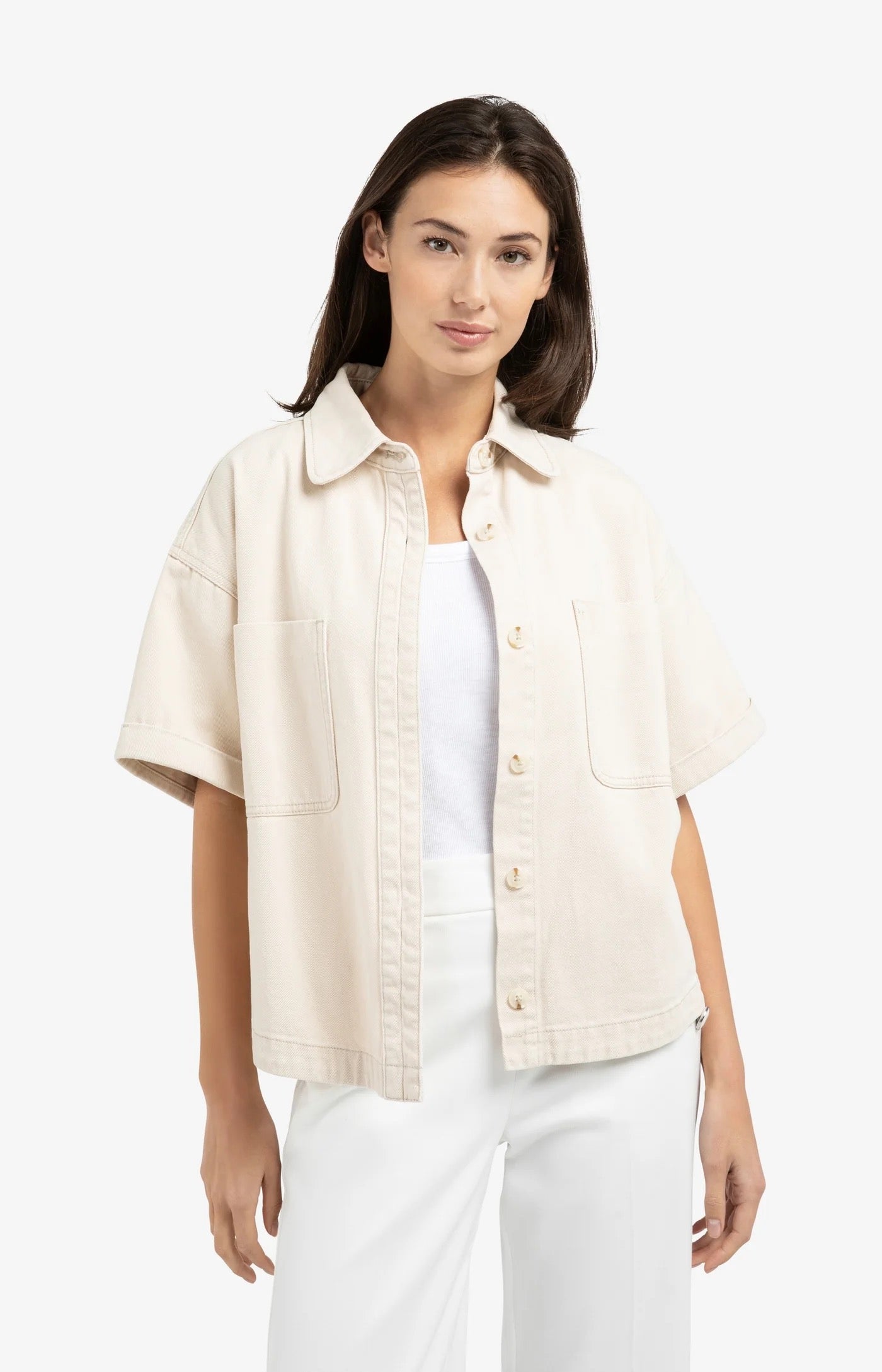 YAYA DENIM JKT DESERT BEIGE DENIM