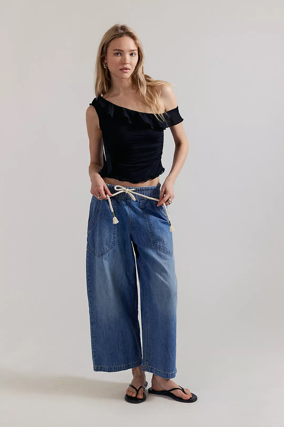 FREE PEOPLE DENIM  EASY PEASY Blue