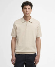 BARBOUR  KNITTED POLO WASHED STONE