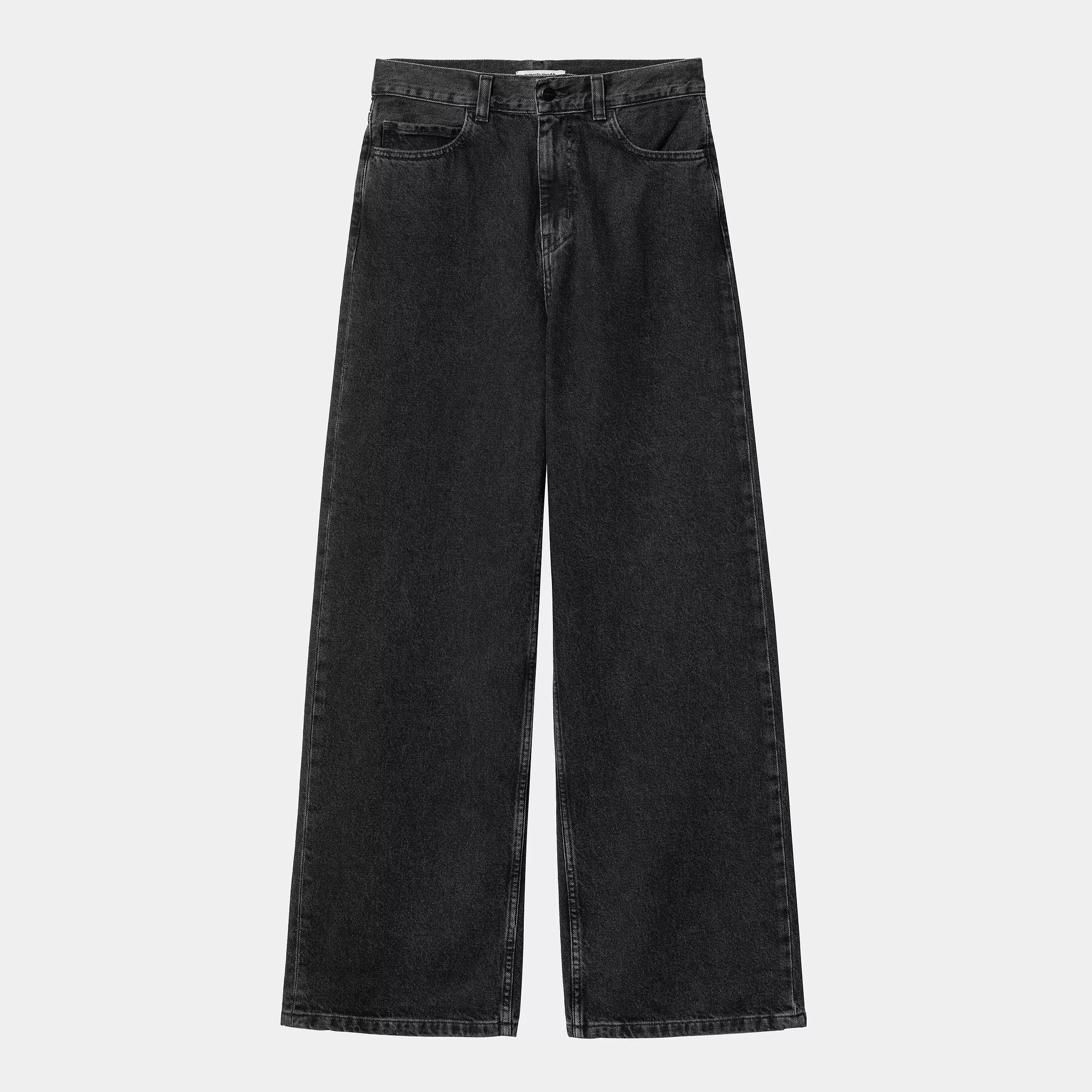 CARHARTT WIP  JANE PANT BLACK DARK USED