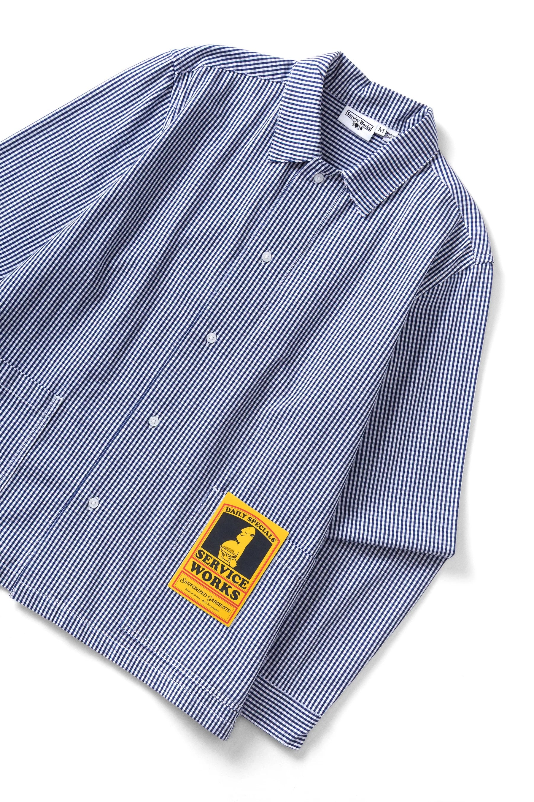 SERVICE WORKS  GINGHAM WAITER Blue