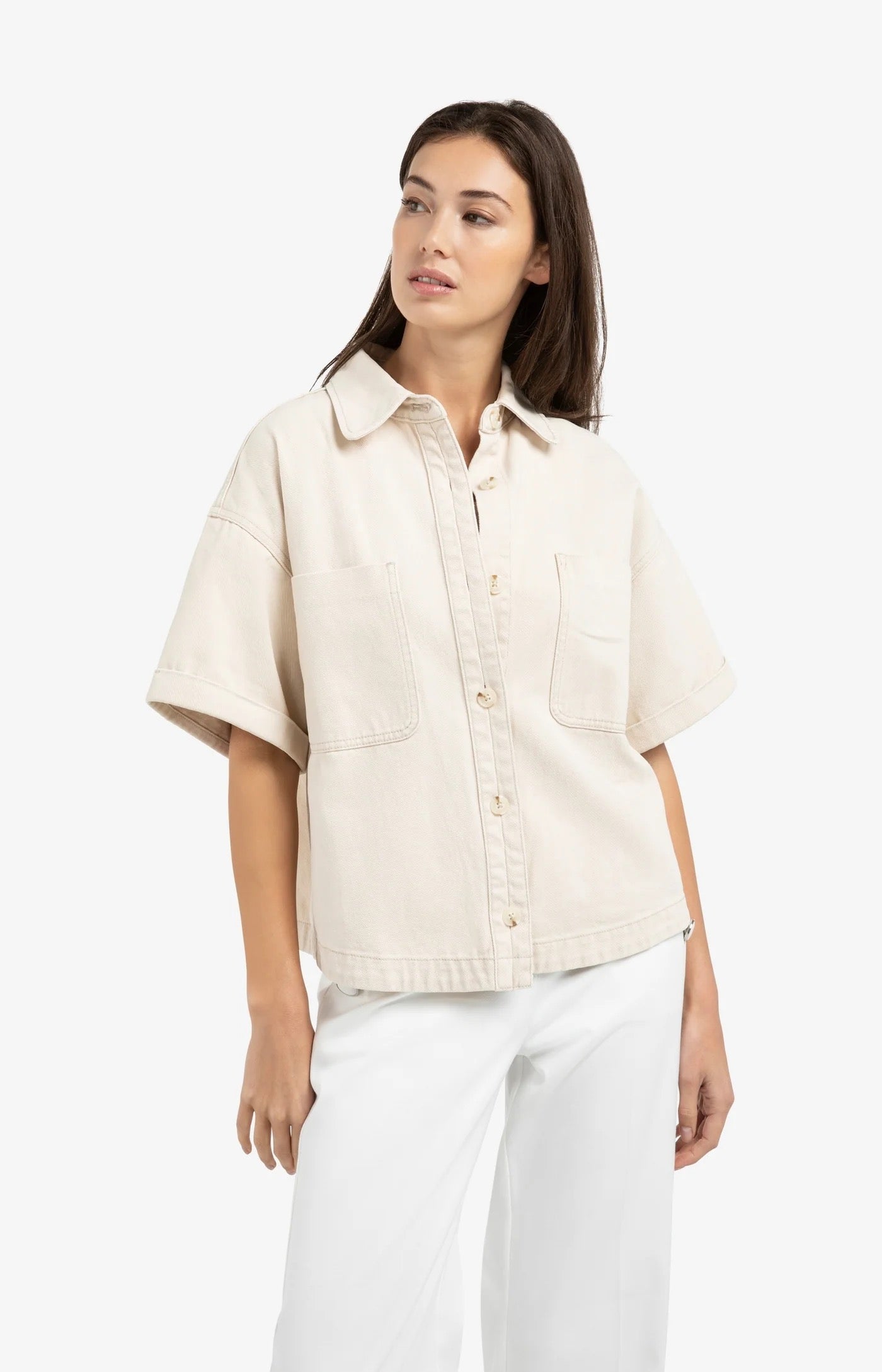 YAYA DENIM JKT DESERT BEIGE DENIM