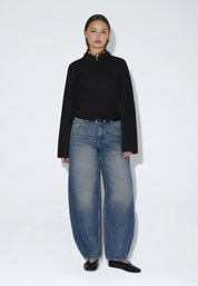 DR DENIM NANCI TWIST SEAM STREAM MID FADE DIRT