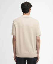 BARBOUR  KNITTED POLO WASHED STONE