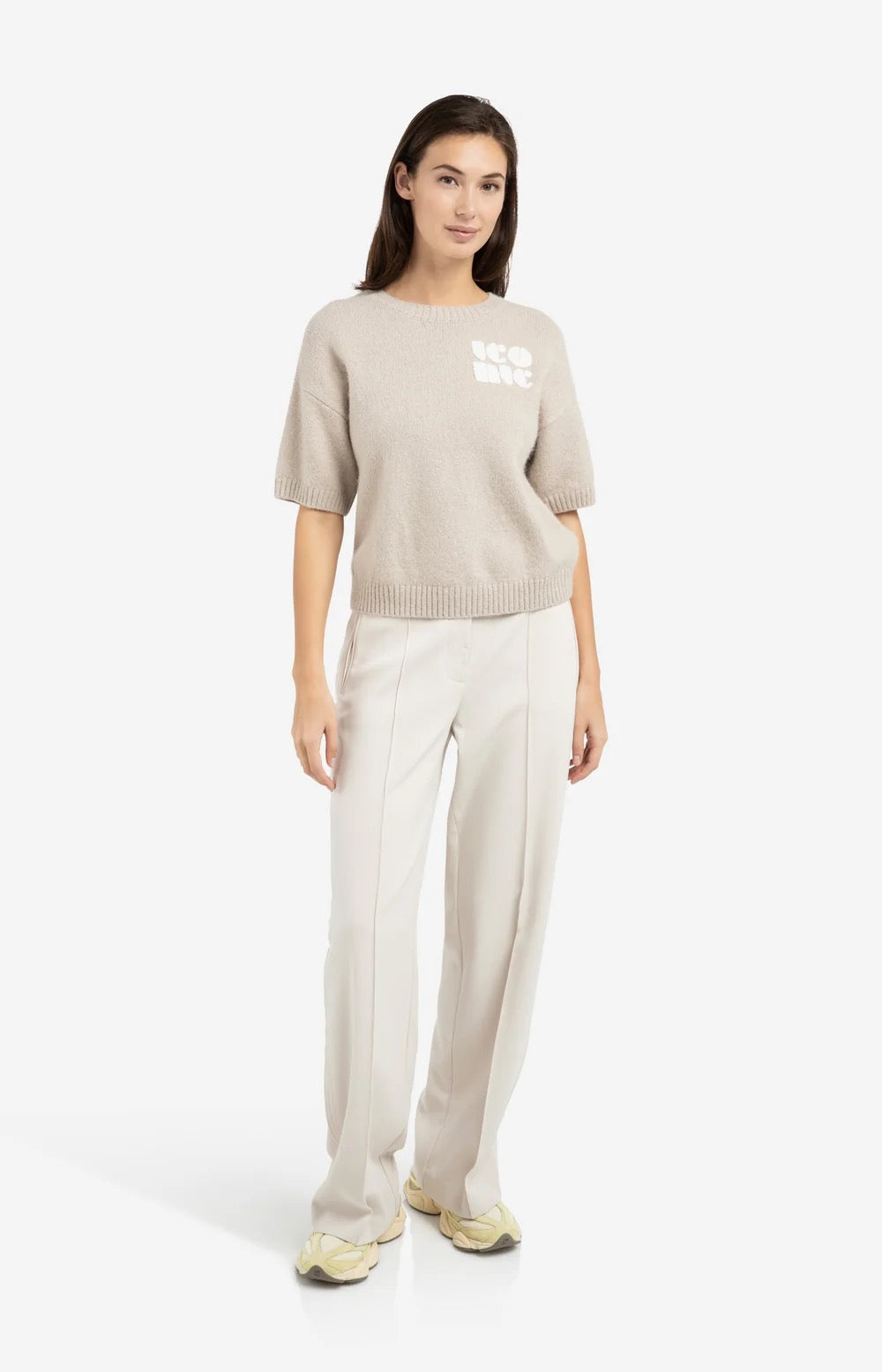 YAYA WIDE LEG KIT BEIGE PANT