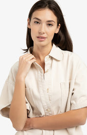 YAYA DENIM JKT DESERT BEIGE DENIM