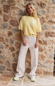 YAYA WIDE LEG KIT BEIGE PANT
