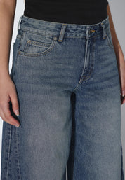 DR DENIM NANCI TWIST SEAM STREAM MID FADE DIRT