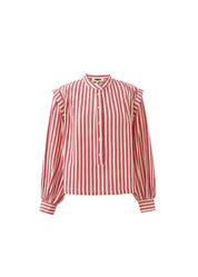 FRNCH  STRIPE TOP  ROUGE