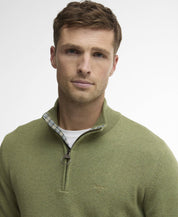 BARBOUR  HALF ZIP LAUREL GREEN