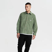 PARLEZ AYR CORD SHIRT OLIVE