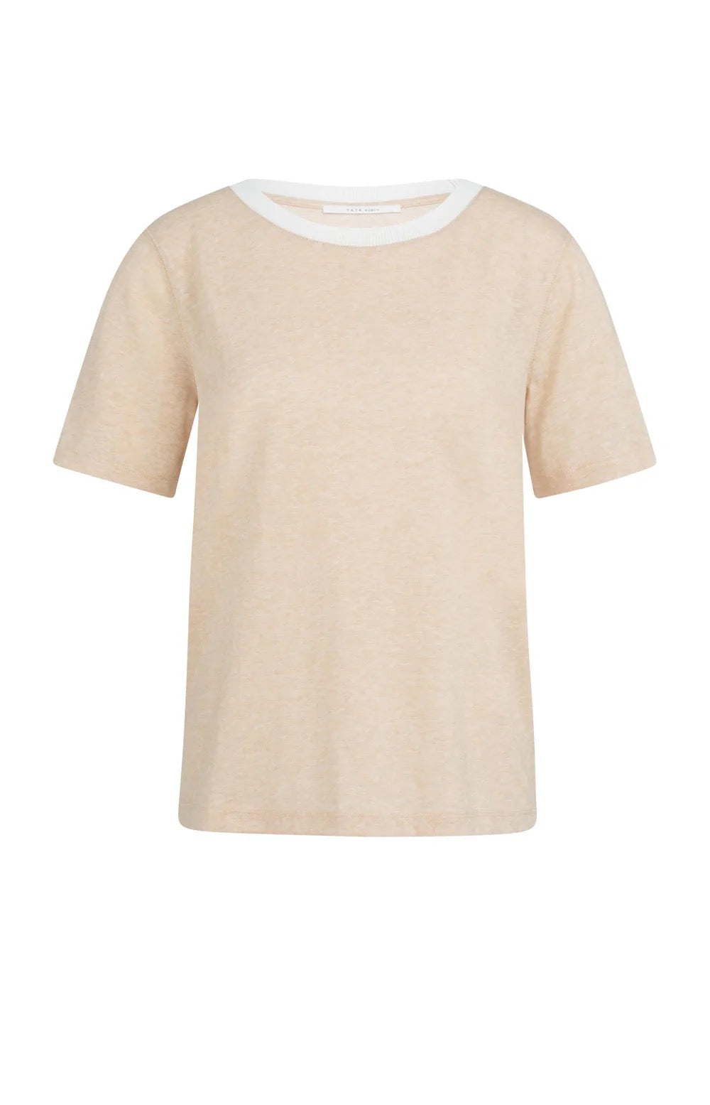 YAYA TEE TRIM DESERT BEIGE MELANGE