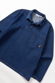 SERVICE WORKS  SCRIPT POPOVER DENIM ONE WASH