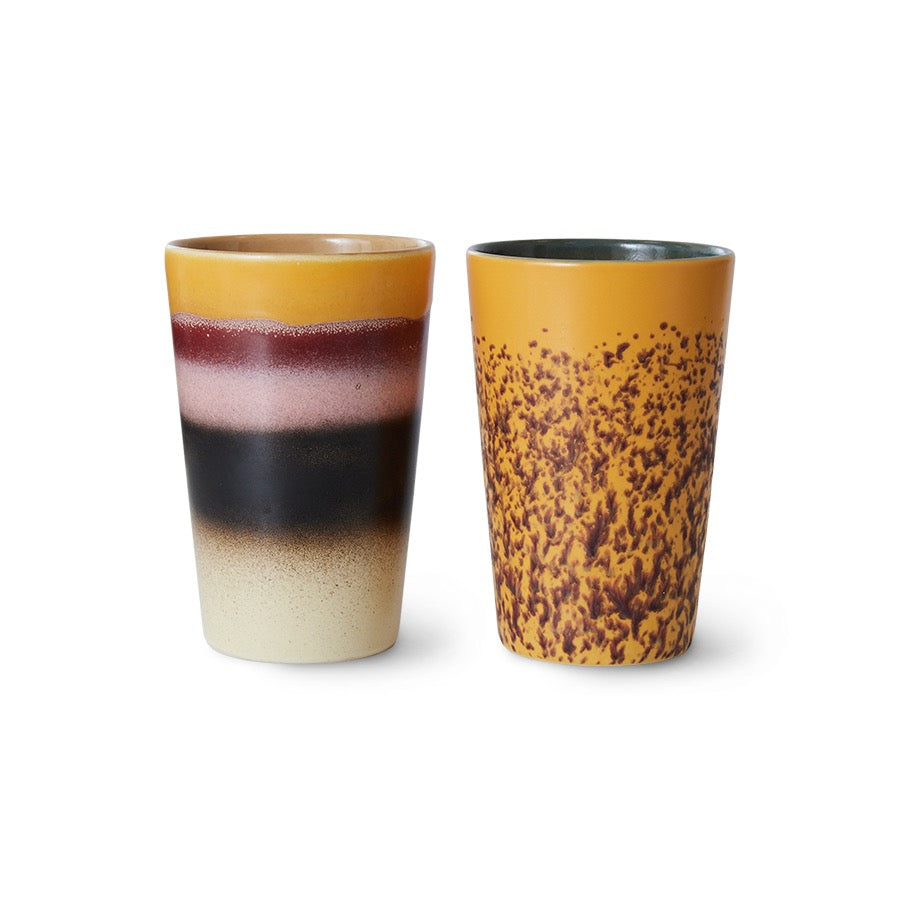 HK LIVING TEA MUGS SET BEACH