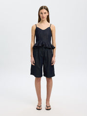 SELECTED VELDA STRAP DARK BLUE DENIM