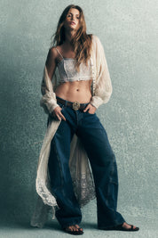 FREE PEOPLE  FABLE TWIST HEARTSONG INDIGO