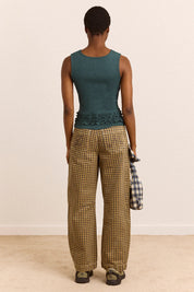 DAMSON MADDER  FELIX CHECK DENIM QUINCE GINGHAM