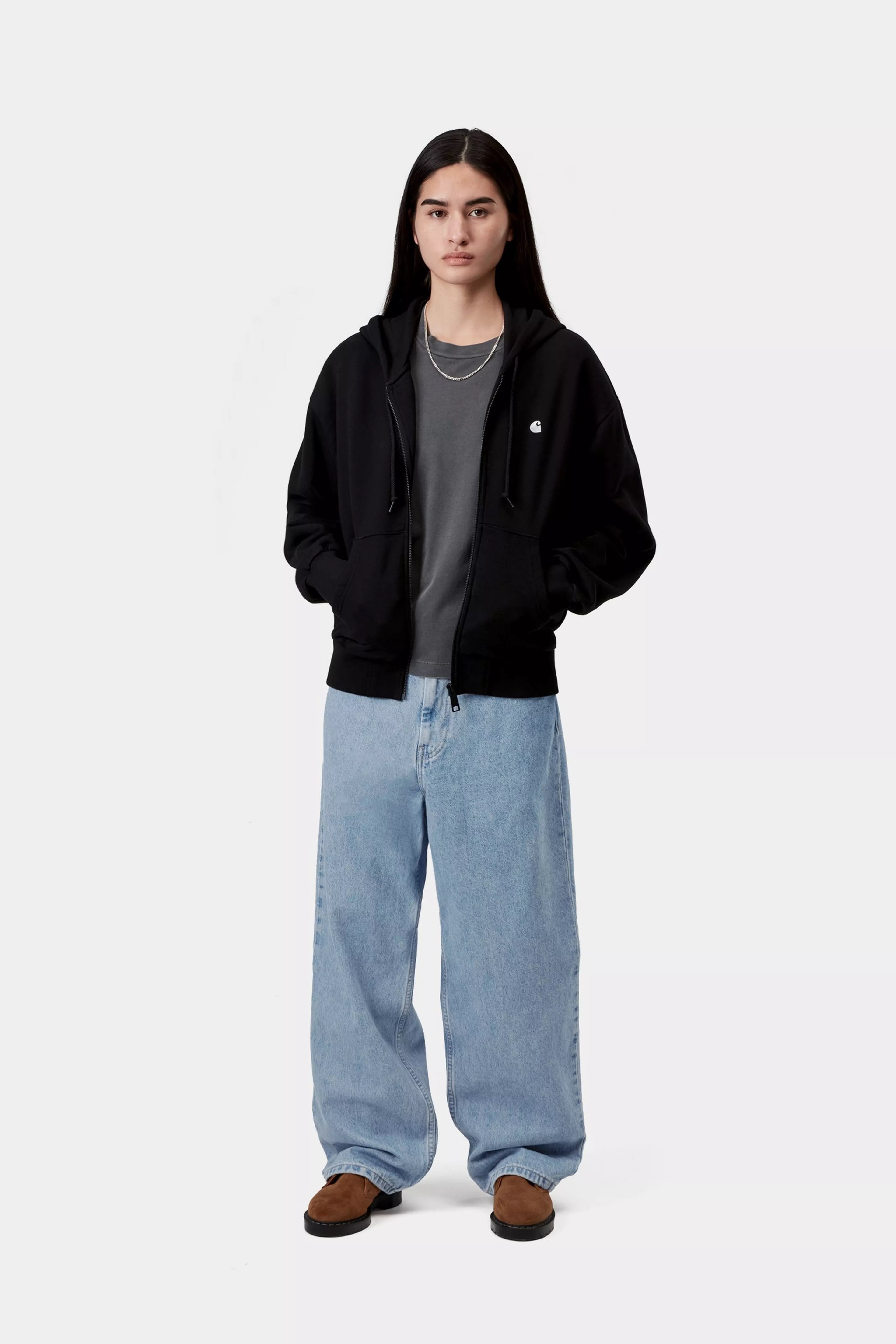 CARHARTT WIP  BRANDON BLUE STONE BLEACHED