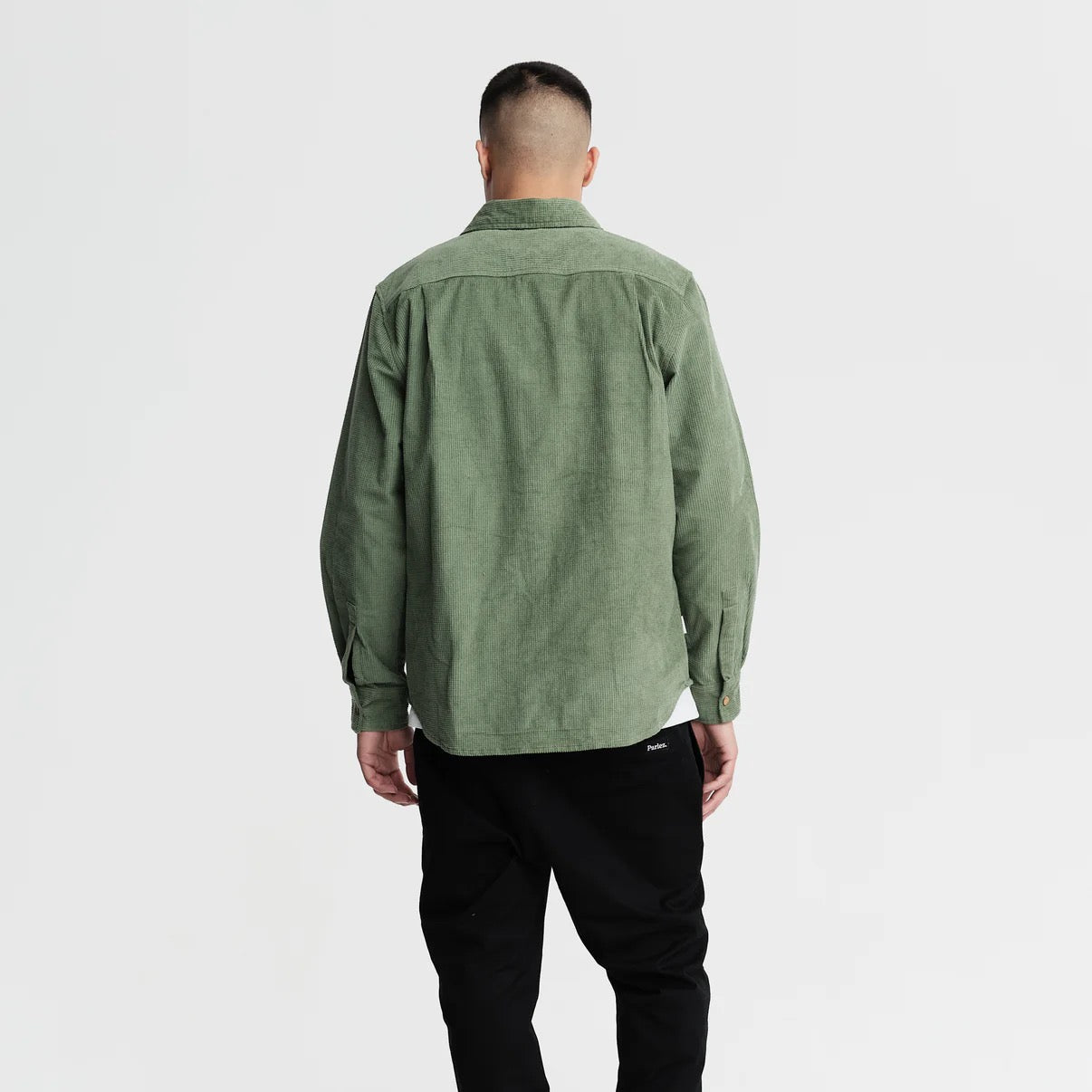 PARLEZ AYR CORD SHIRT OLIVE