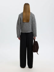 SELECTED ALPACA BLEND  GREY MELANGE
