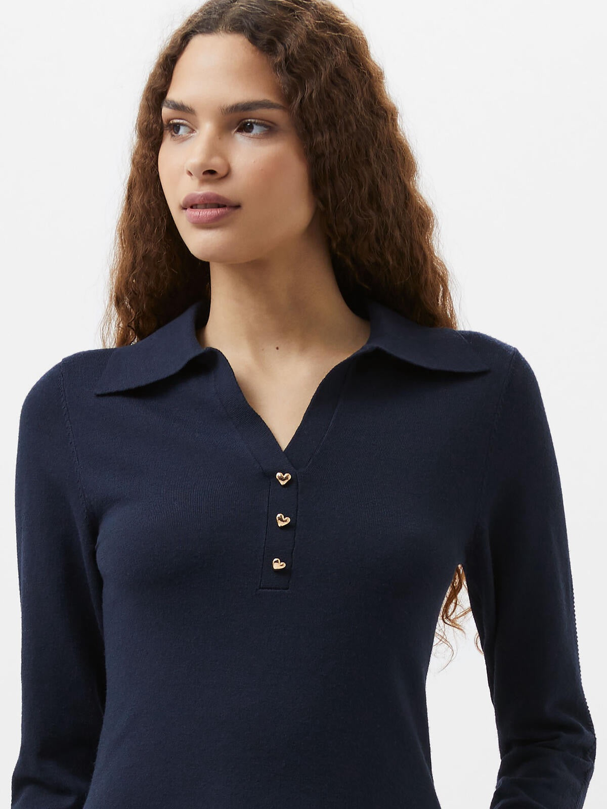 FRENCH CONNECTION LARRY V NECK NAVY