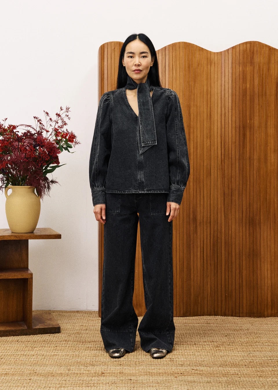 FRNCH TIE SHIRT NOIR