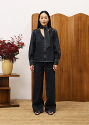 FRNCH TIE SHIRT NOIR