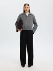 SELECTED ALPACA BLEND  GREY MELANGE