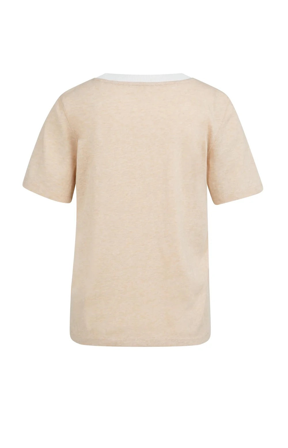 YAYA TEE TRIM DESERT BEIGE MELANGE