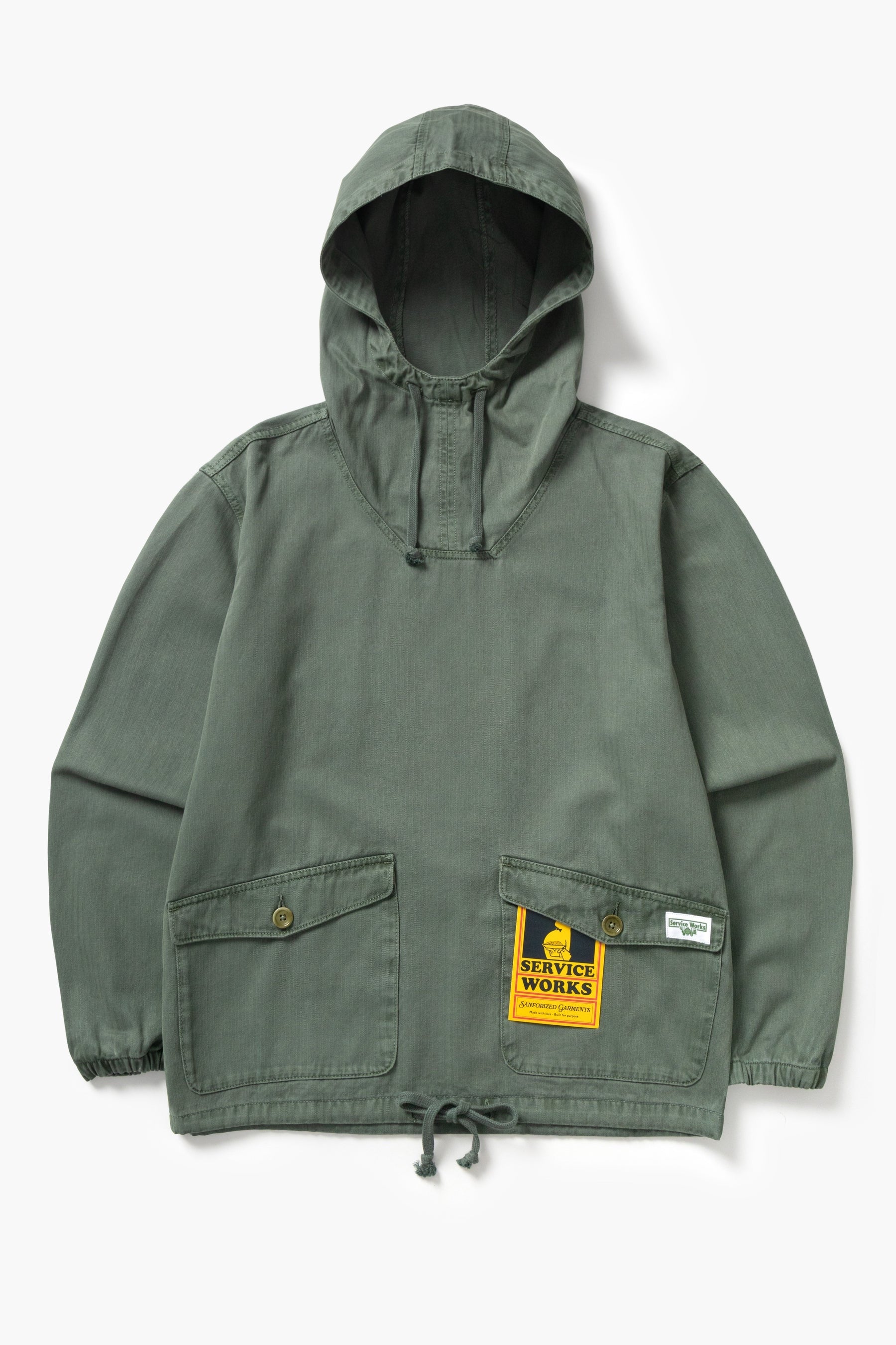 SERVICE WORKS  PIGMENT HBT SMOCK OLIVE