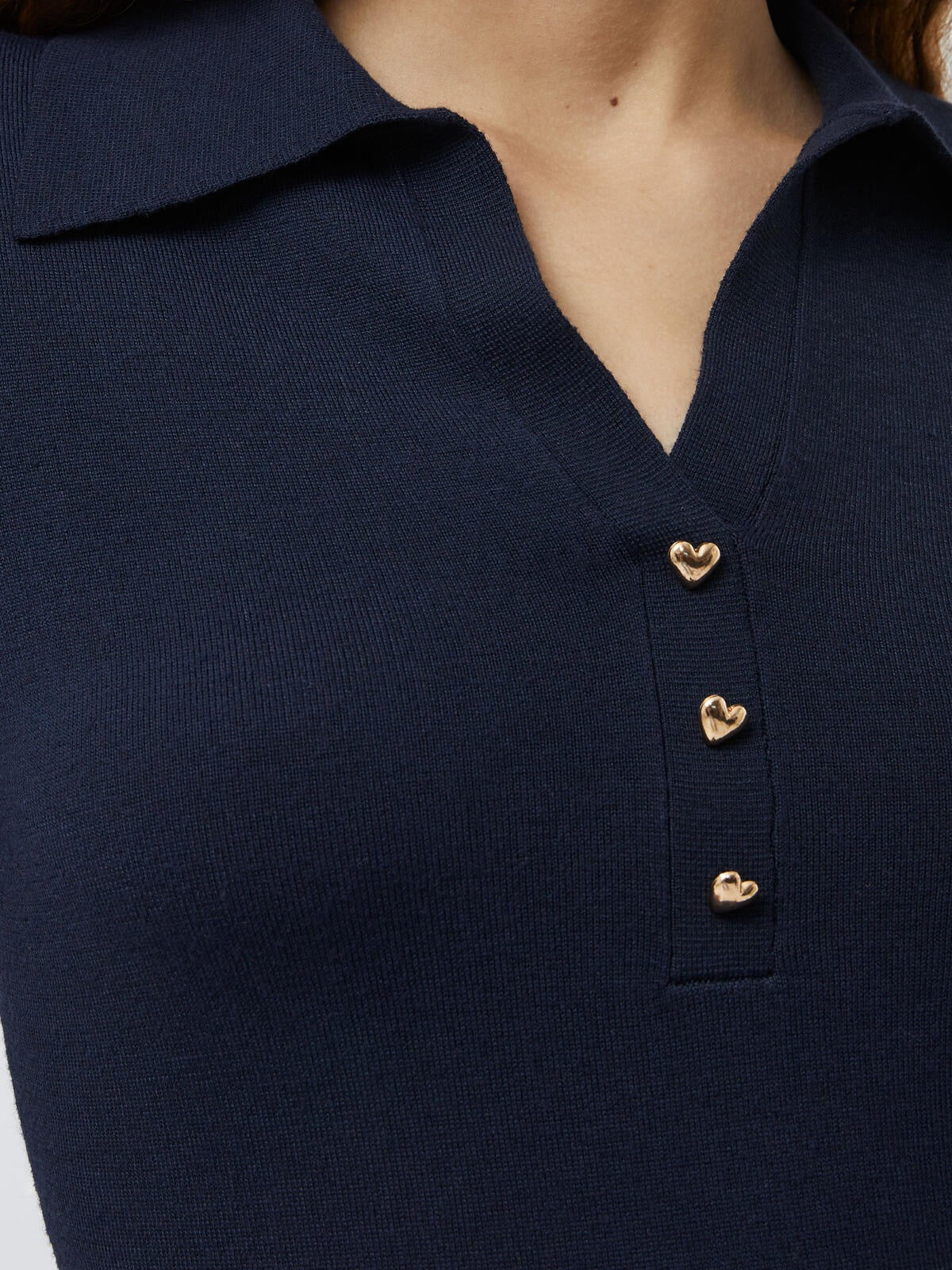 FRENCH CONNECTION LARRY V NECK NAVY