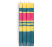 STRIPED CANDLES SUPHUR/NEYRON/PETROL