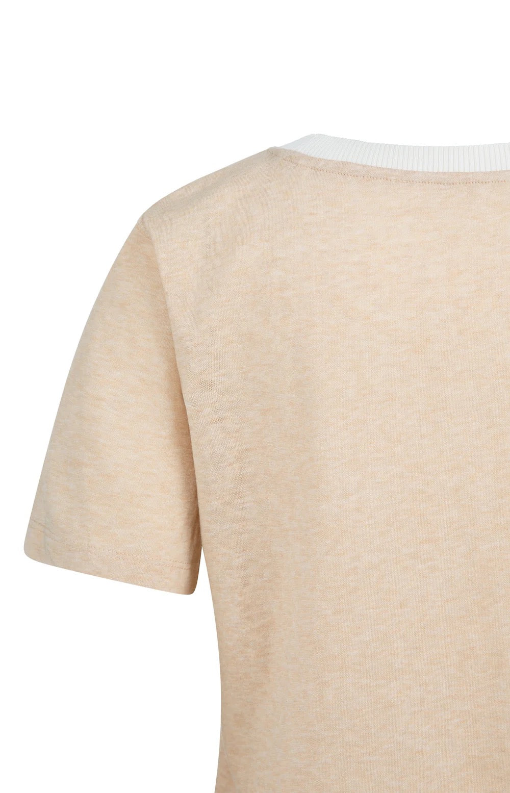 YAYA TEE TRIM DESERT BEIGE MELANGE