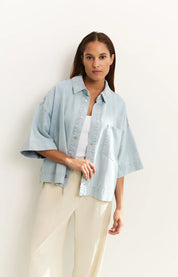 YAYA OVERSIZED LIGHT DENIM JACKET