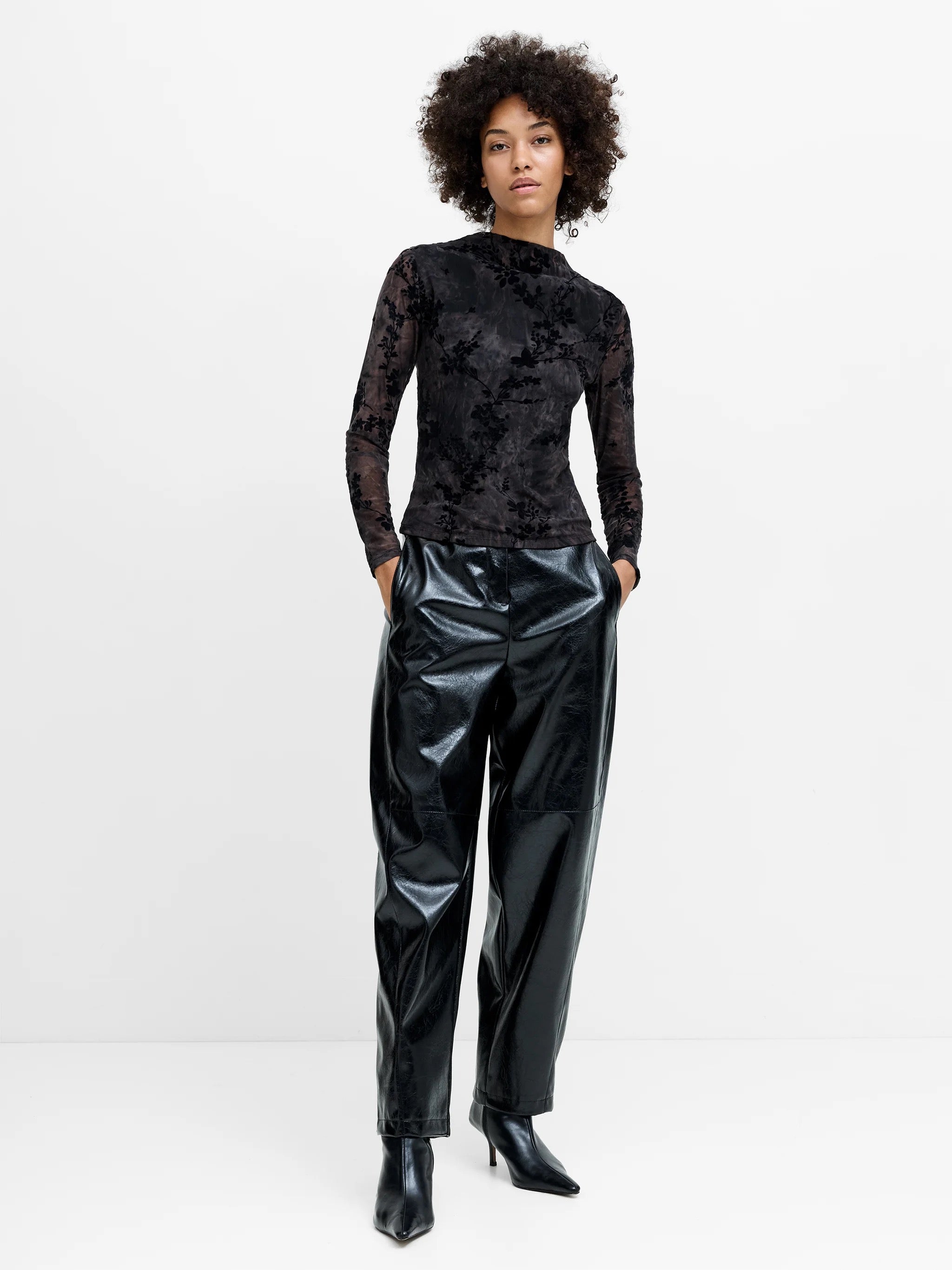 FRENCH CONNECTION  KENNY MESH BLACK/BROWN MULTI