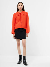 FRENCH CONNECTION  VARLI TIE NK FLAME ORANGE