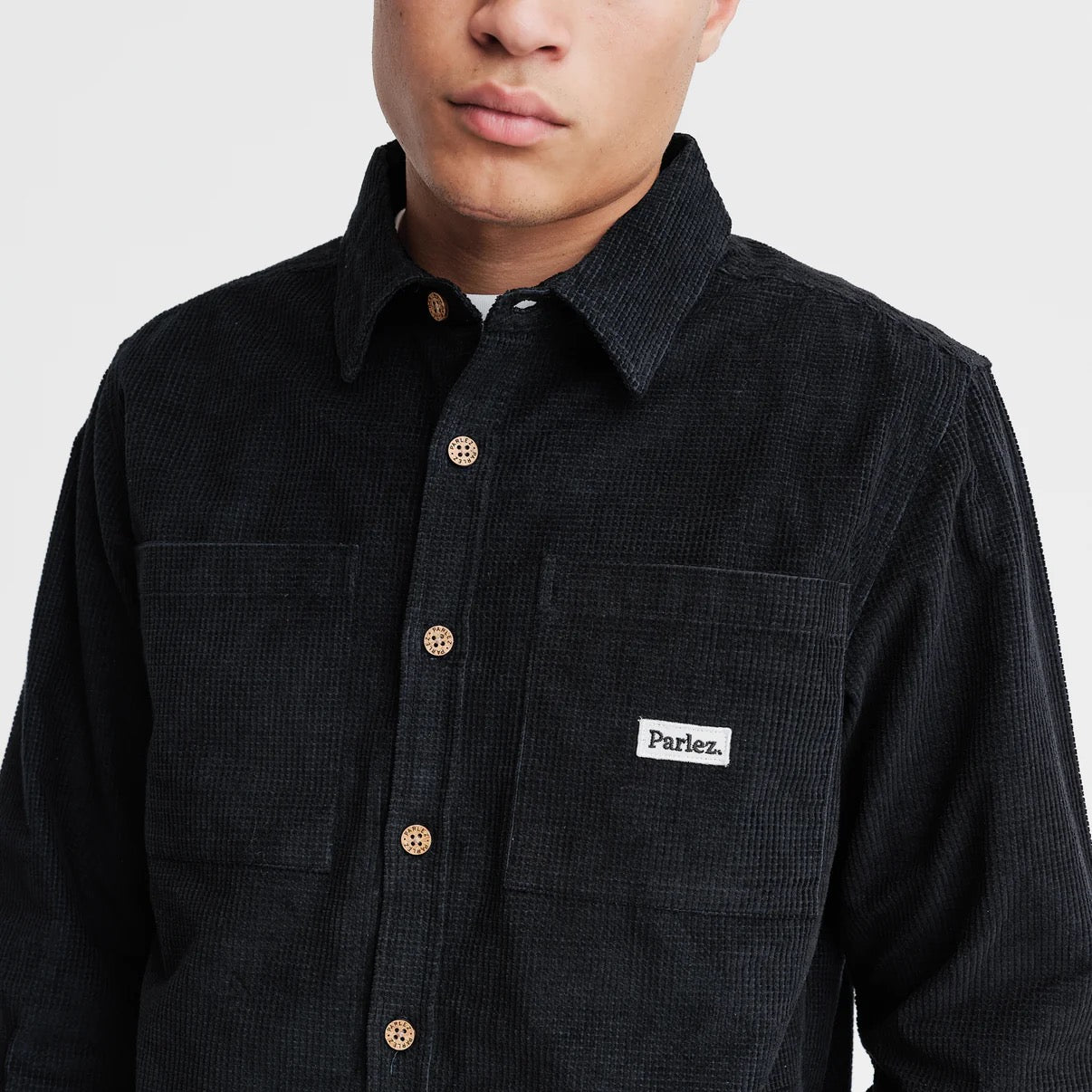 PARLEZ AYR CORD SHIRT NAVY