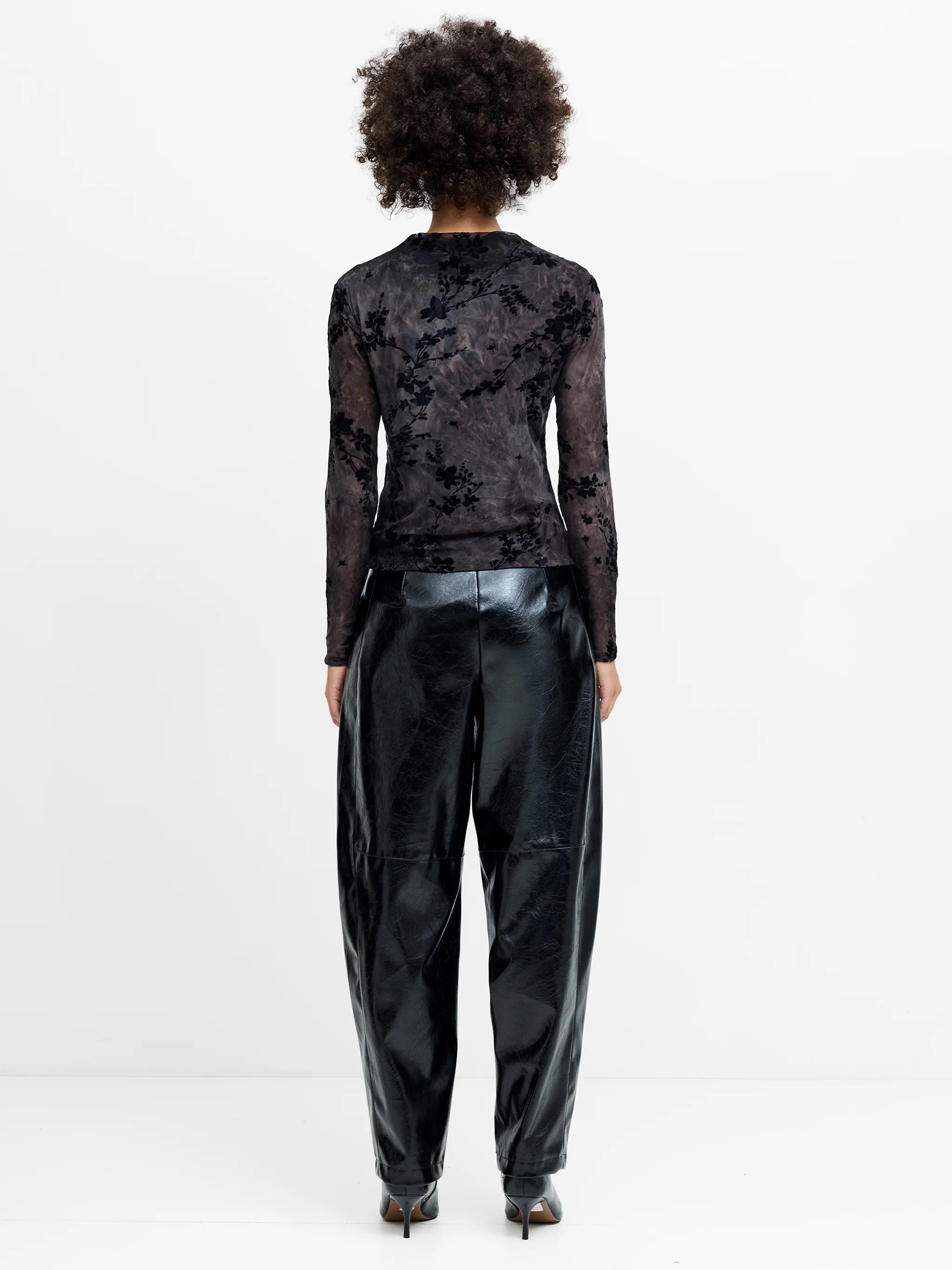 FRENCH CONNECTION  KENNY MESH BLACK/BROWN MULTI