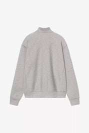 CARHARTT WIP  HALF ZIP AMERICAN GREY HEATHER/GOLD