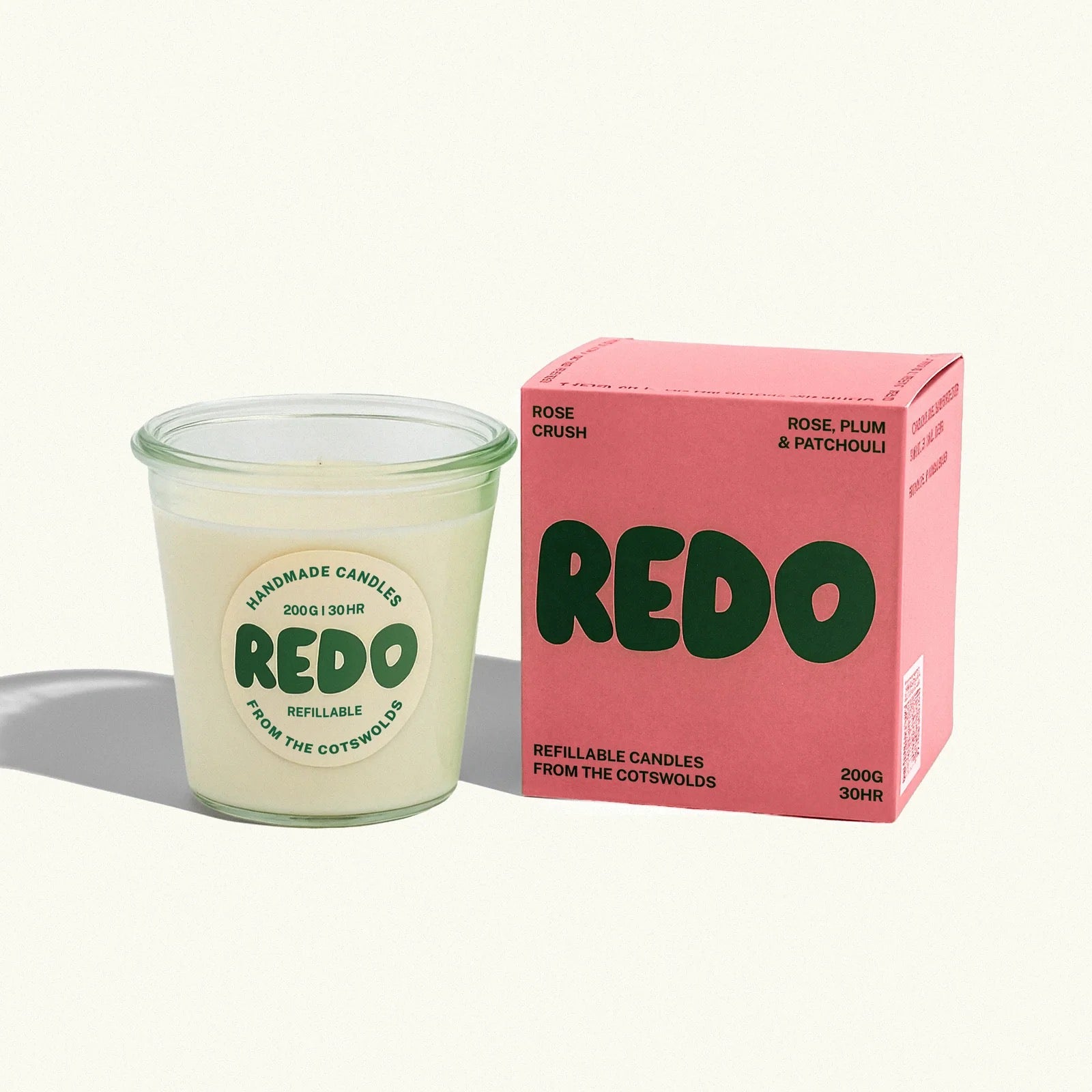 REDO CANDLE 200G ROSE CRUSH