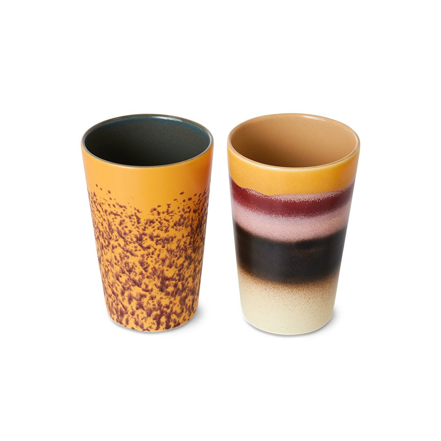 HK LIVING TEA MUGS SET BEACH