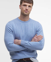 BARBOUR PIMA CREW DARK CHAMBRAY