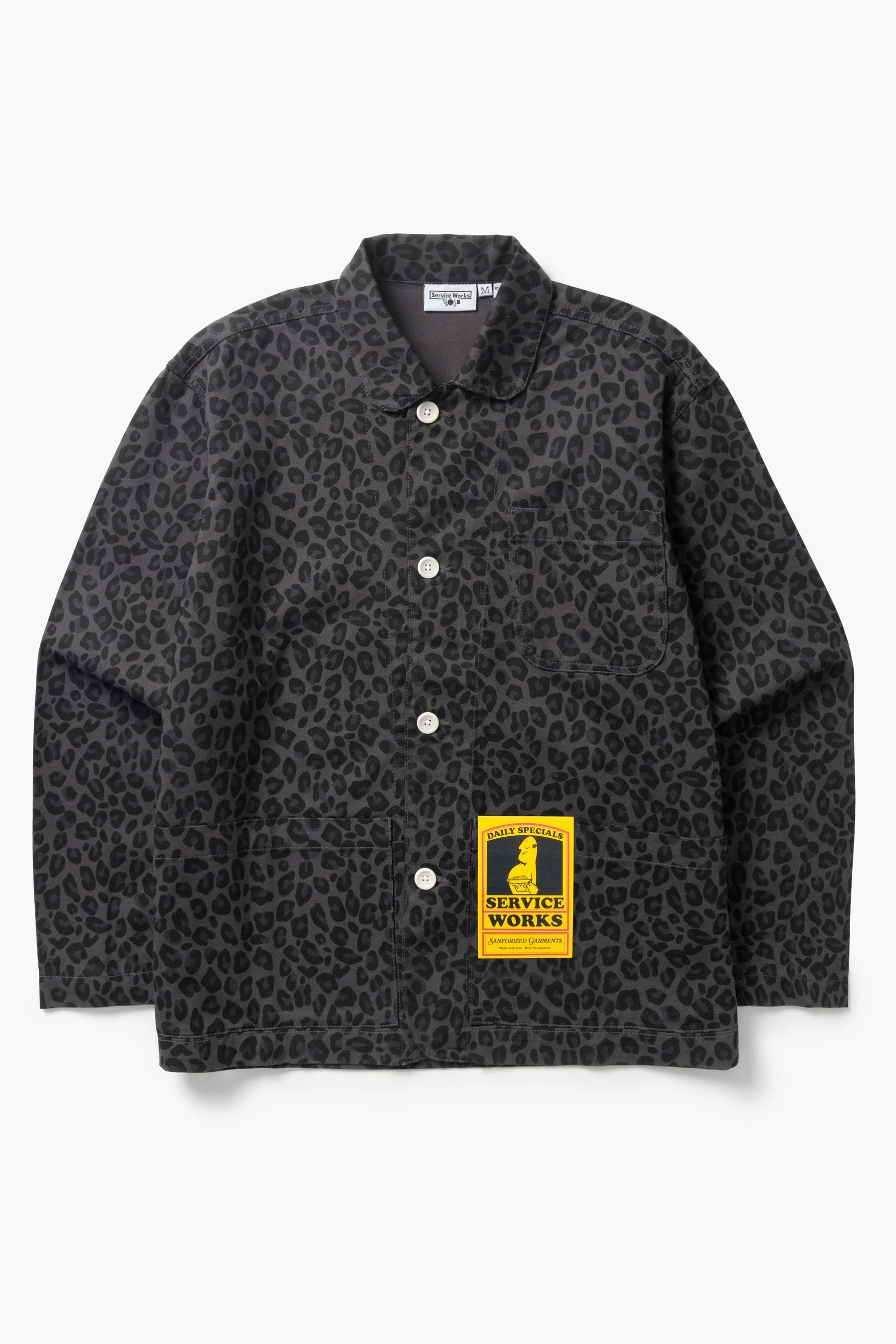 SERVICE WORKS  PATTERNED EASY CHEF BLACK LEOPARD