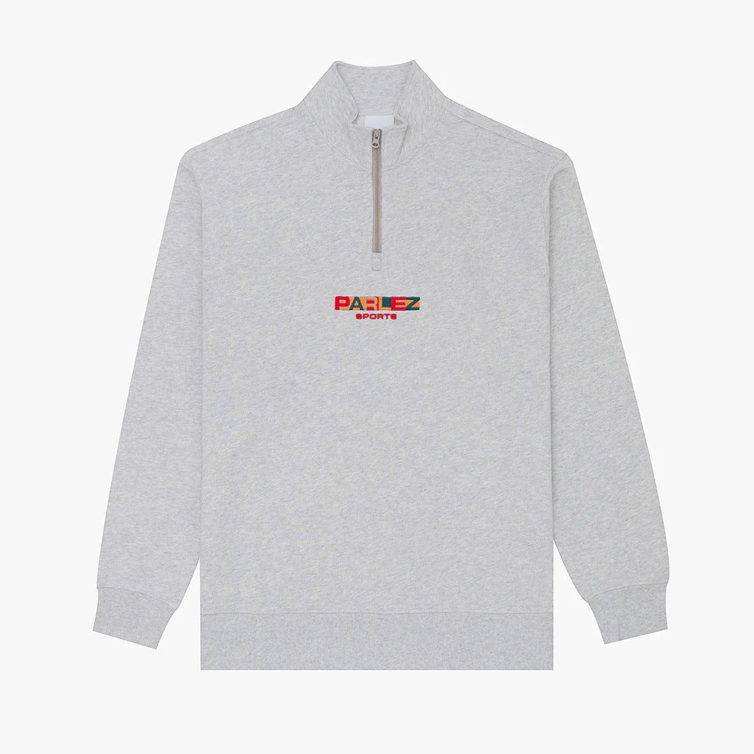 PARLEZ   ORA 1/4 ZIP HEATHER SWEATER