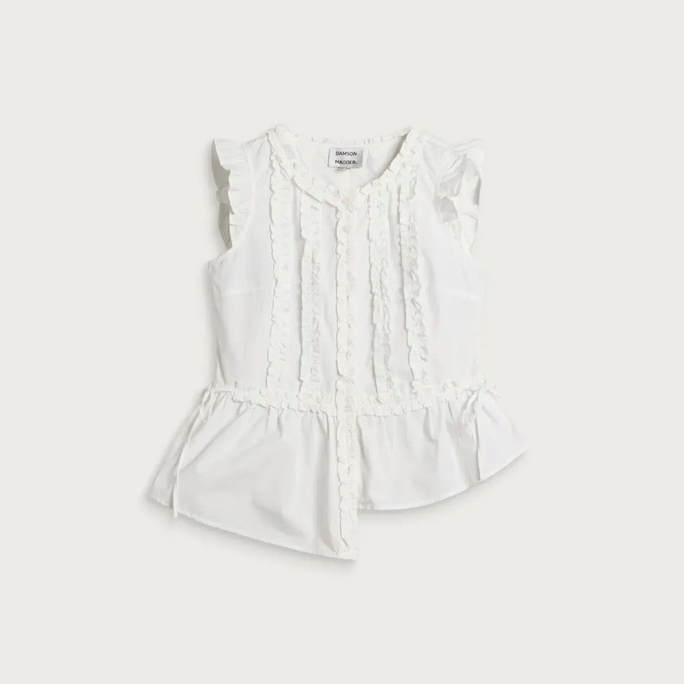DAMSON MADDER  LEIGHTON RUFFLE White
